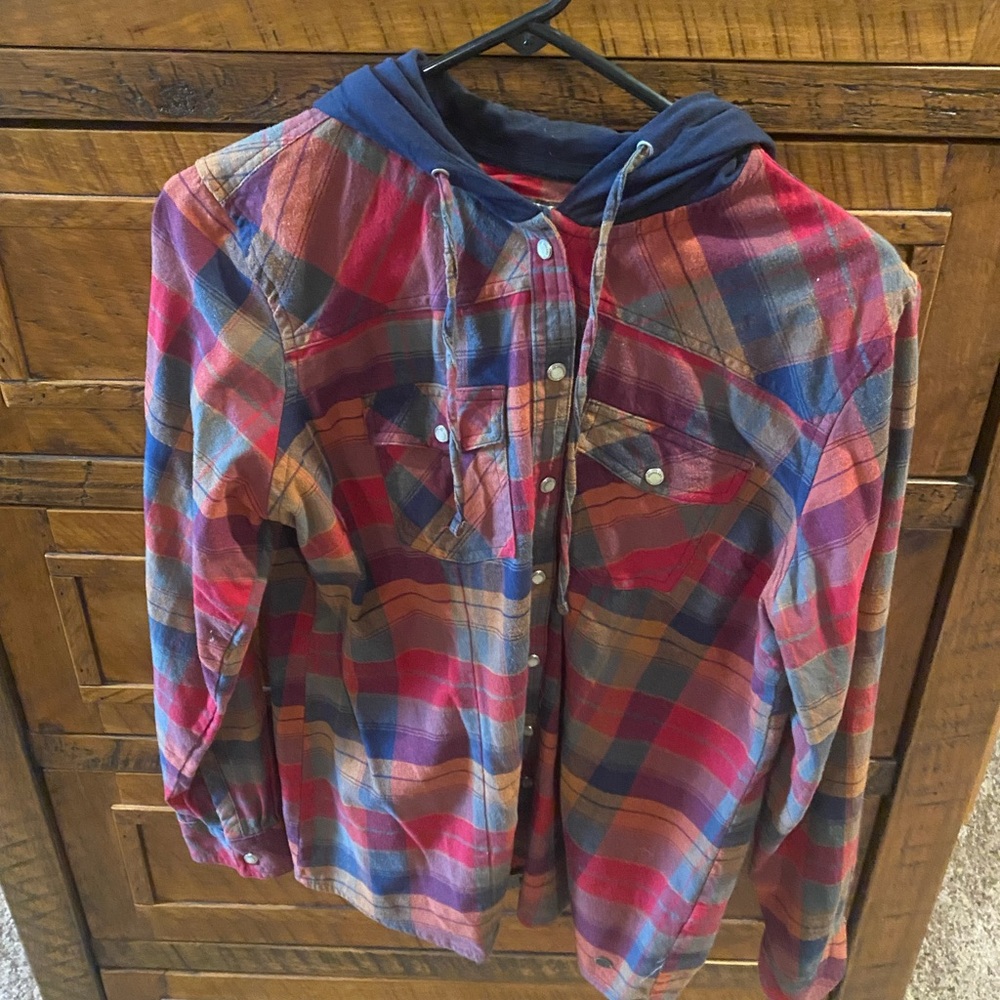 Legendary Whitetails plaid snap front hoodie